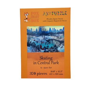 Puzzle En Bois 520 Pièces Central Park En Hiver - FoxSmartBox - Pour Adultes - Thème Noël