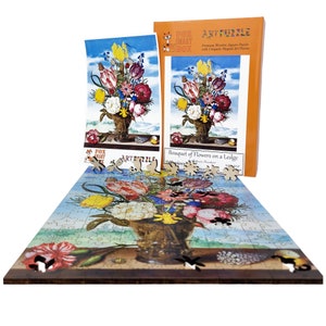 FoxSmartBox Wooden Jigsaw Puzzle For Adults - 170 Pieces, Sunflowers Theme, Unique Whimsy Shapes, Made In USA