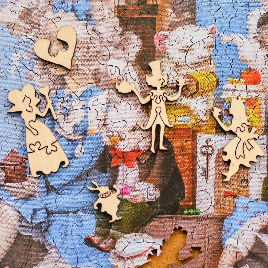 DAVICI Wooden Whimsy Jigsaw Puzzles 350 Pieces Fairy Etsy