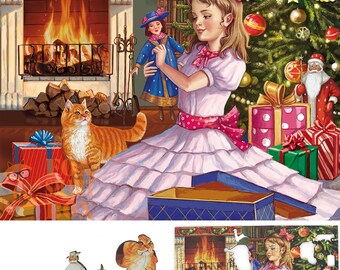 Wooden Jigsaw Puzzles for Adults with Uniquely Shaped Pieces - made in the USA by FoxSmartBox - 235 Pieces - Christmas Gift