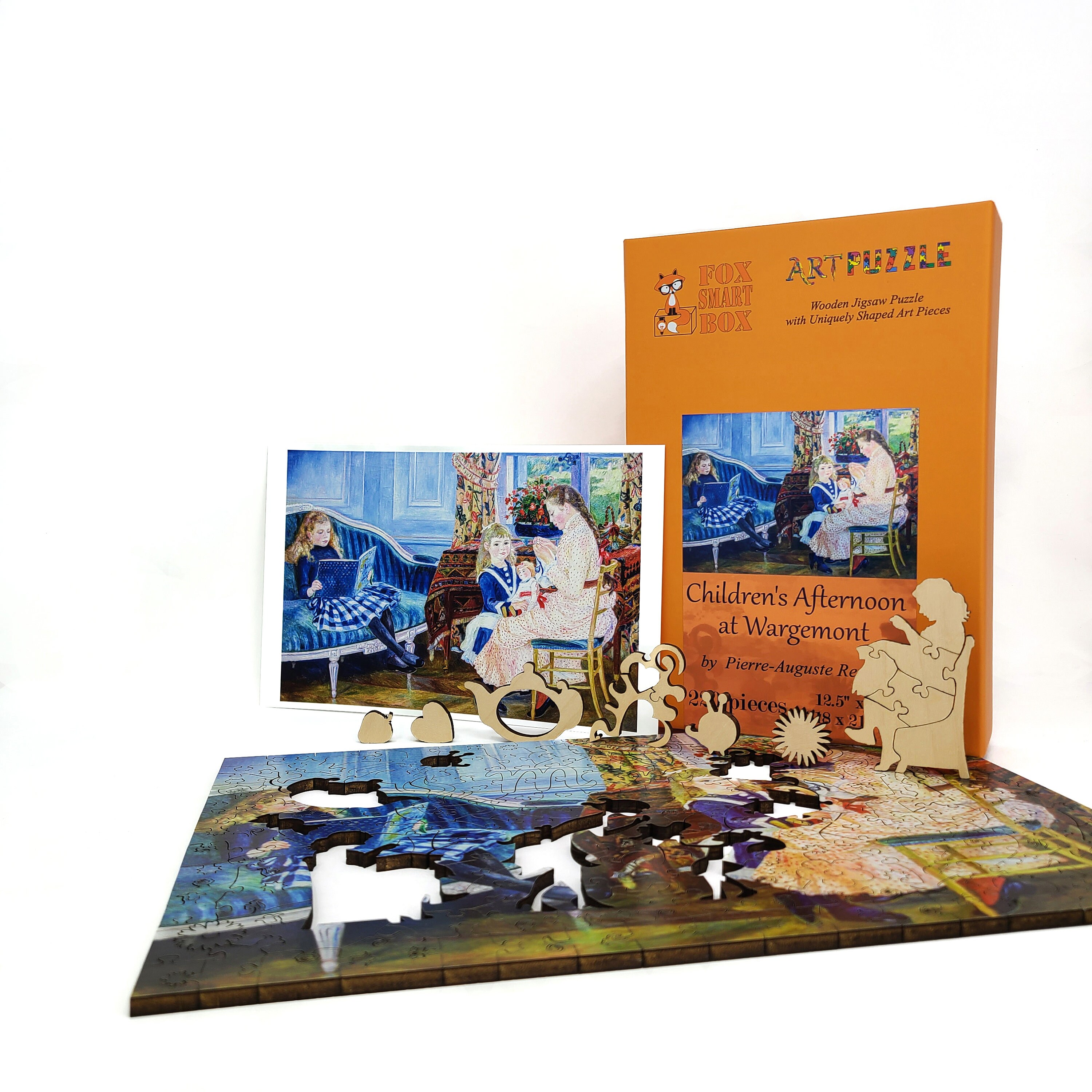 Tag puzzle segnaposto in legno personalizzato