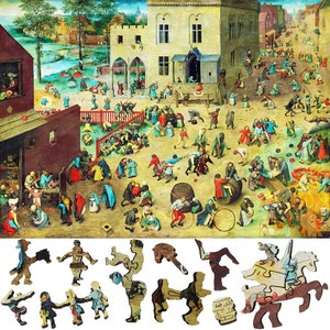 Wooden Jigsaw Puzzles for Adults with Uniquely Shaped Pieces - made in USA by FoxSmartBox - 560 Pieces - Children’s Games