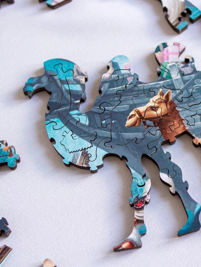 DAVICI Wooden Whimsy Jigsaw Puzzles 60 Pieces Etsy