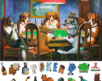 Wooden Jigsaw Puzzles for Adults with Uniquely Shaped Pieces - made in USA by FoxSmartBox - 390 Pieces - A Friend in Need