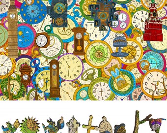 Wooden Jigsaw Puzzles for Adults - Uniquely Shaped Pieces - Made in the USA by FoxSmartBox - 454 Pieces - Oh dear! I shall be too late!