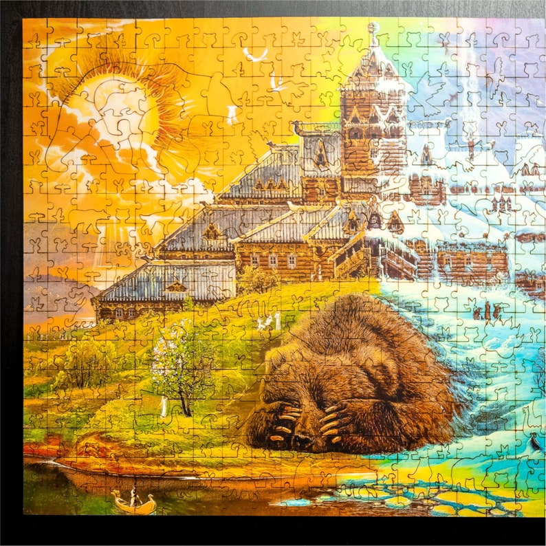 Wooden Jigsaw Puzzles for Adults by Davici Special Shaped Etsy