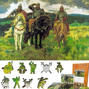 Wooden Jigsaw Puzzles for Adults - Uniquely Shaped Pieces - made in the USA by FoxSmartBox - 422 Pieces - Heroes