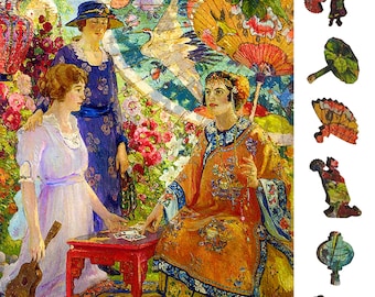 Wooden Jigsaw Puzzles for Adults - Uniquely Shaped Pieces - Made in the USA by FoxSmartBox - 250 Pieces - Fortune Teller