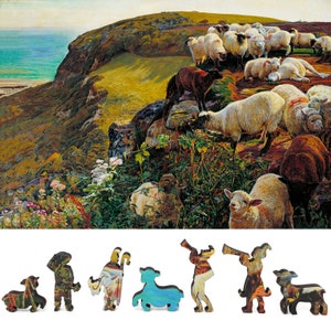Wooden Jigsaw Puzzles for Adults with Uniquely Shaped Pieces - made in the USA by FoxSmartBox - 300 Pieces - Our English Coasts