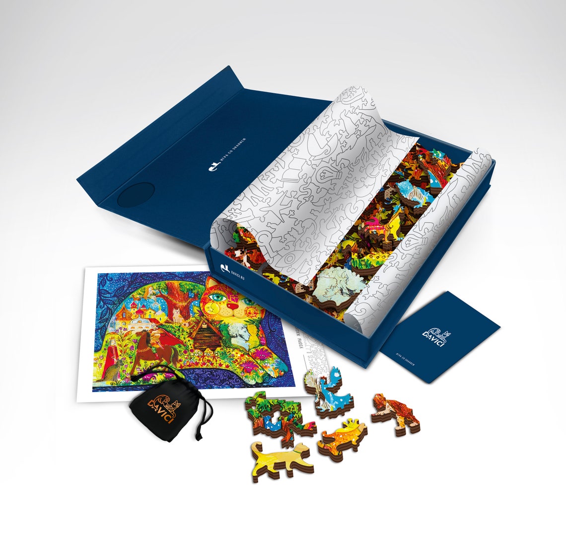 DAVICI Wooden Whimsy Jigsaw Puzzles 300 Pieces Etsy