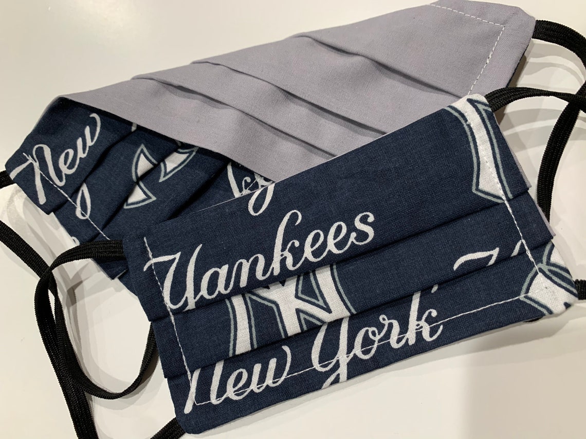New York Yankees MLB Face Mask. Custom Handmade in USA. Etsy