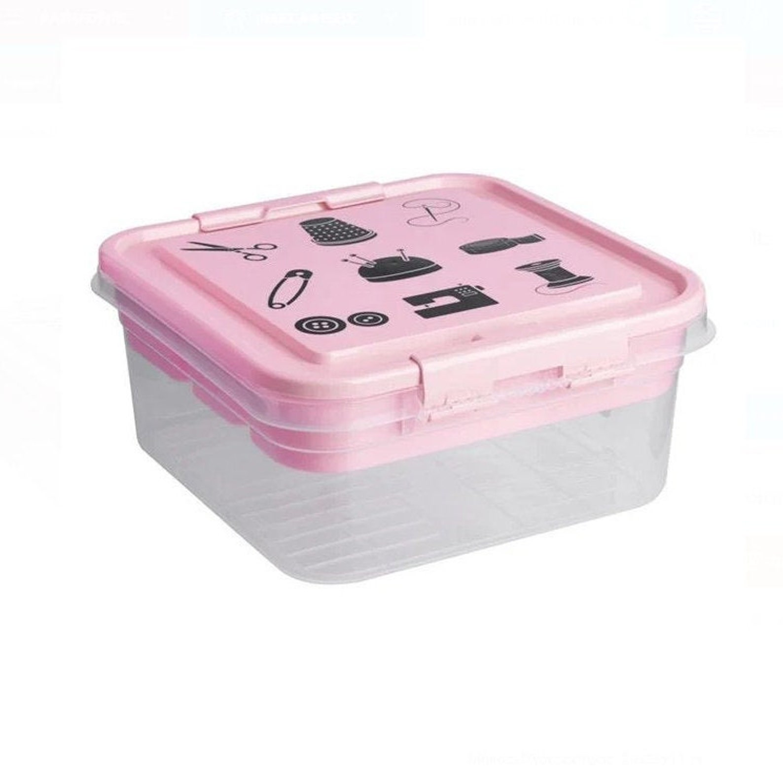 Plastic Sewing Box Sewing Organizer Sewing Storage Box Sewing Etsy