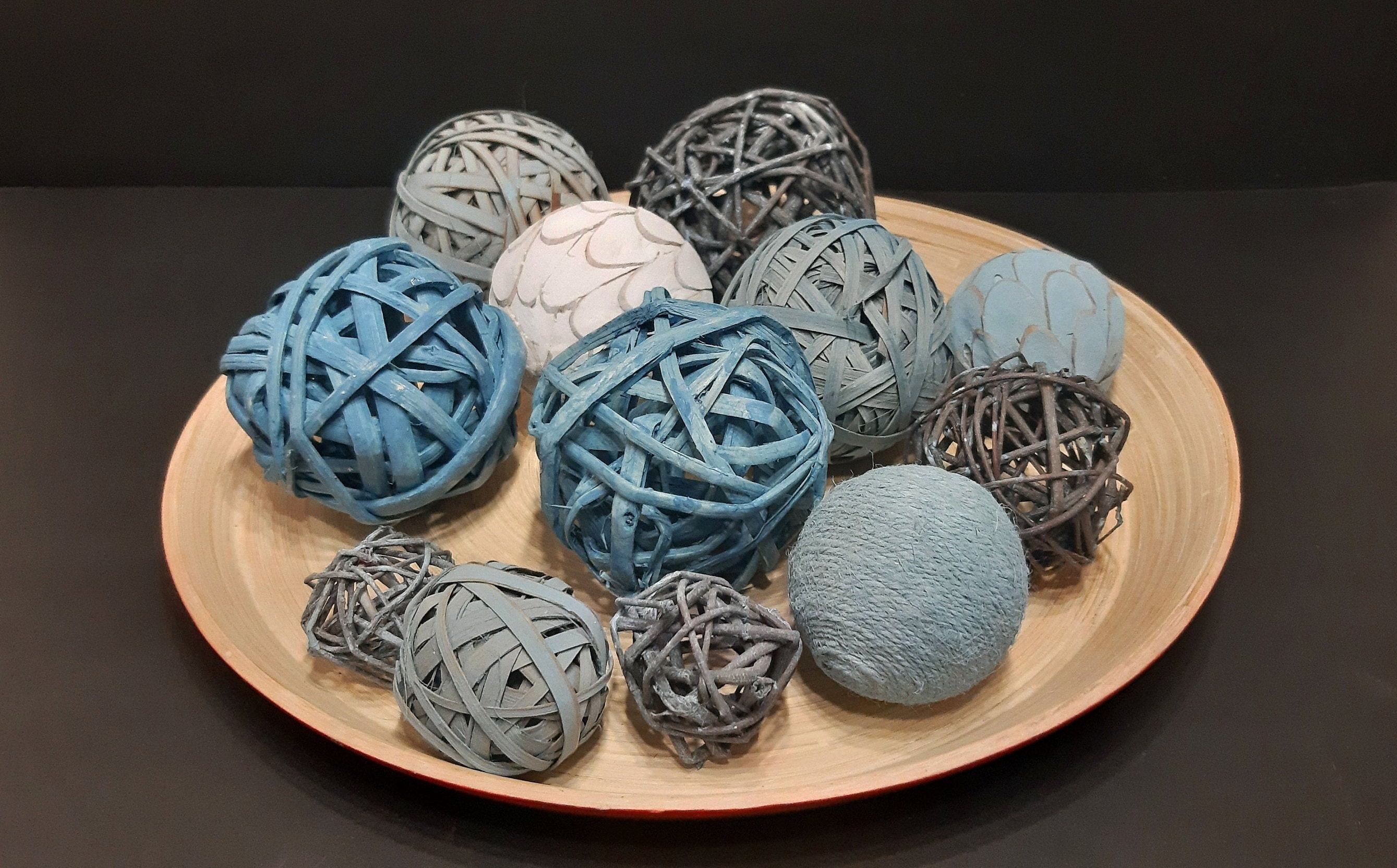 Decorative Balls 12 pcs Decorative Balls For Bowls Farmhouse Etsy