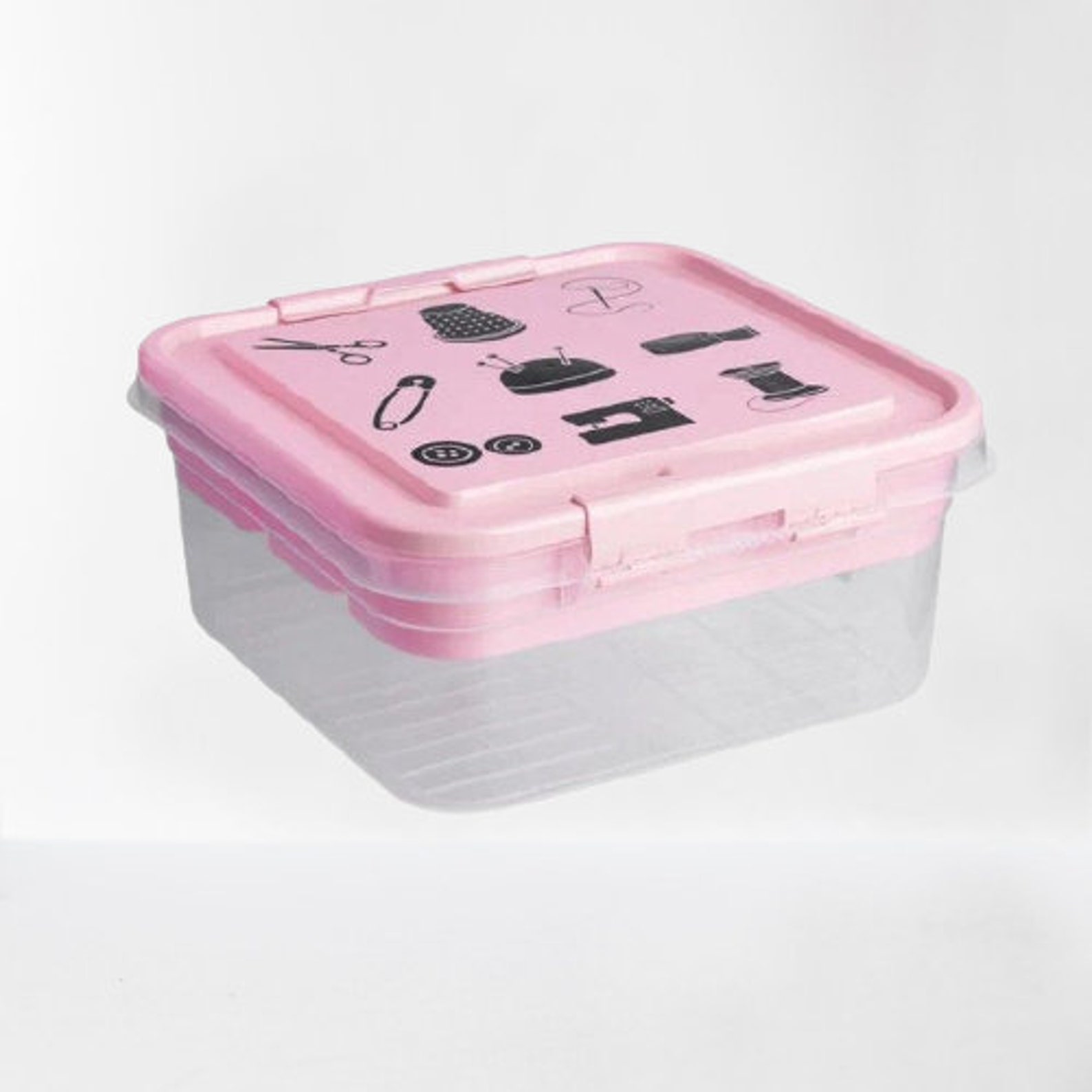 Plastic Sewing Box Sewing Organizer Sewing Storage Box Sewing Etsy