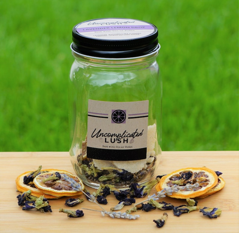 Lavender Lemon Drop / Craft Cocktail Kit / Vodka Infusion / Etsy