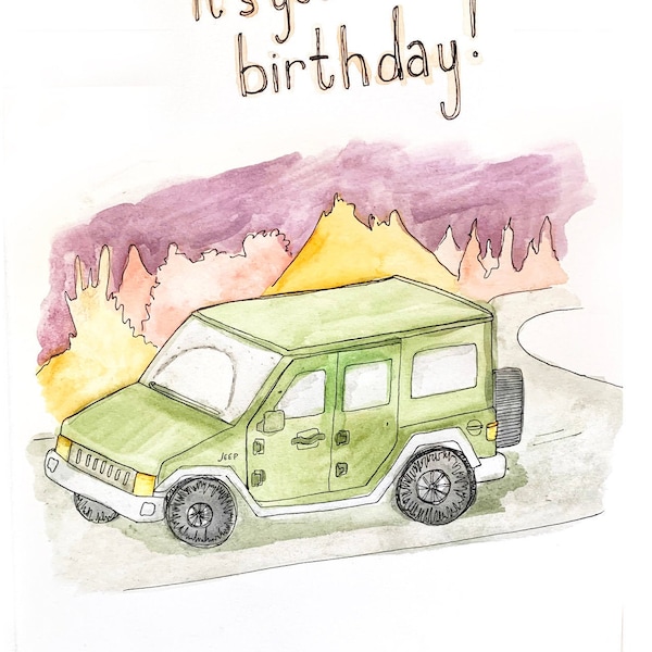 Jeepers! Birthday Card