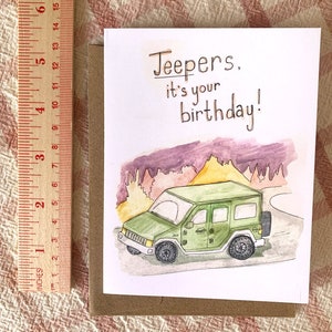 Jeepers! Birthday Card - Etsy