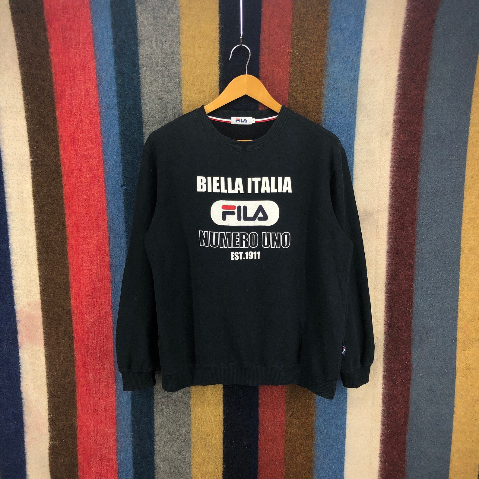 Vintage FILA BIELLA ITALIA Numero Uno est.1911 Sweatshirt | Etsy
