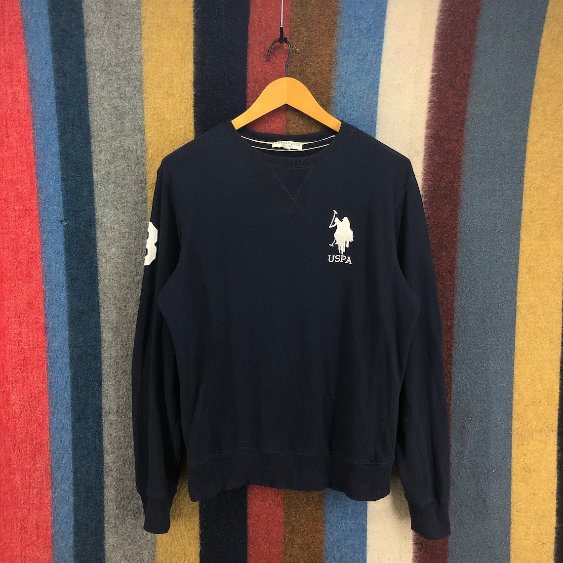 Vintage U.S POLO ASSN Since 1890 Navy Blue Sweatshirt Pullover | Etsy