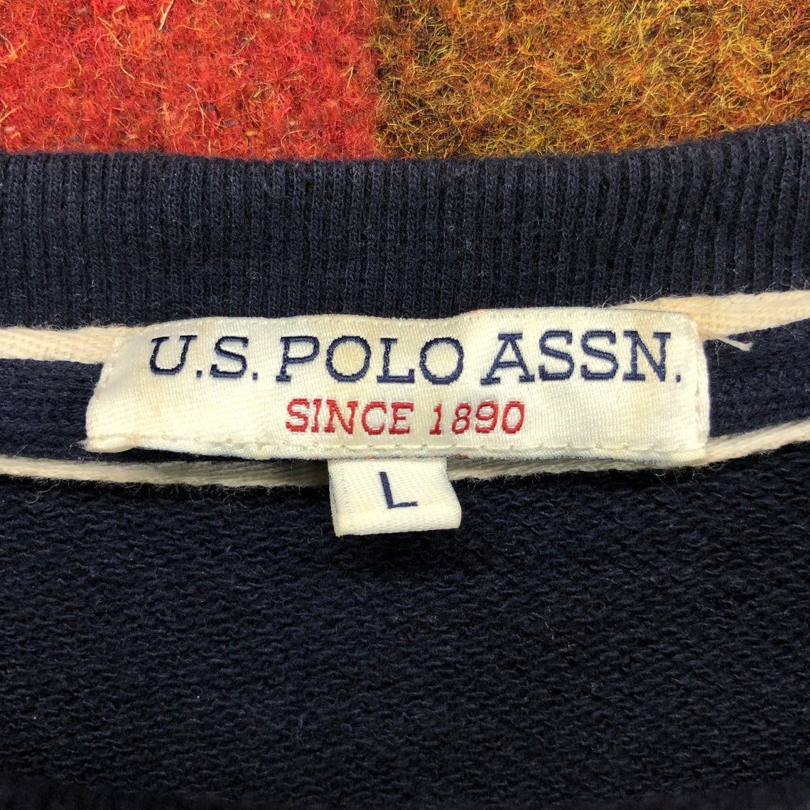Vintage U.S POLO ASSN Since 1890 Navy Blue Sweatshirt Pullover | Etsy