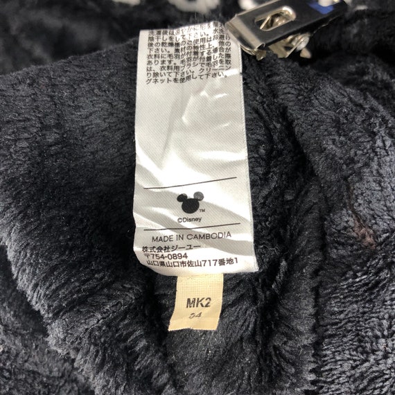 Vintage Mickey Mouse By Gu Black Velvet Fleece Sweats Gem Vintage Mickey Mouse By Gu Black Velvet Fleece Sweats Gem