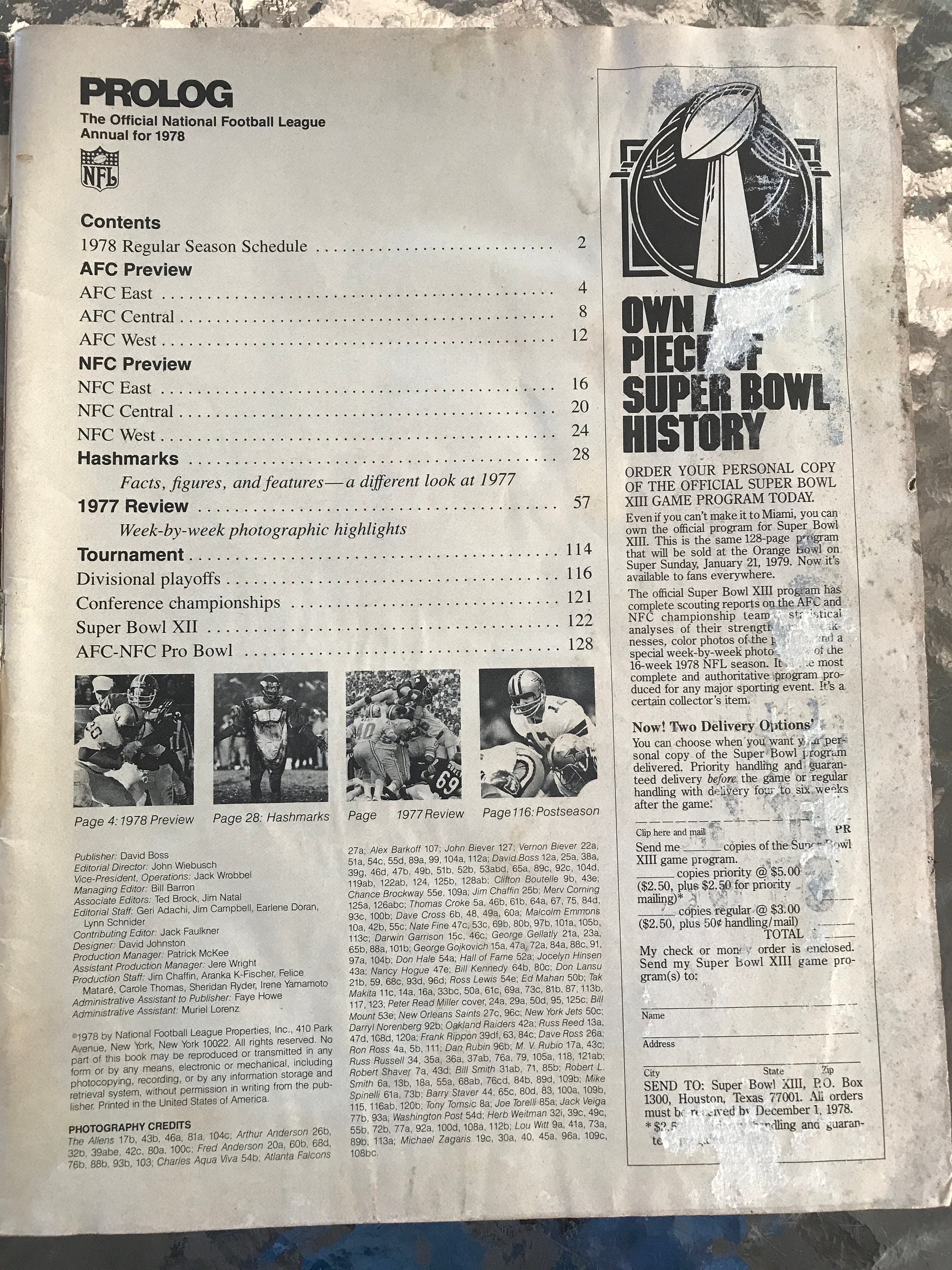Vintage NFL Prolog Annual Magazines 1978, 1979 and 1987 - Etsy