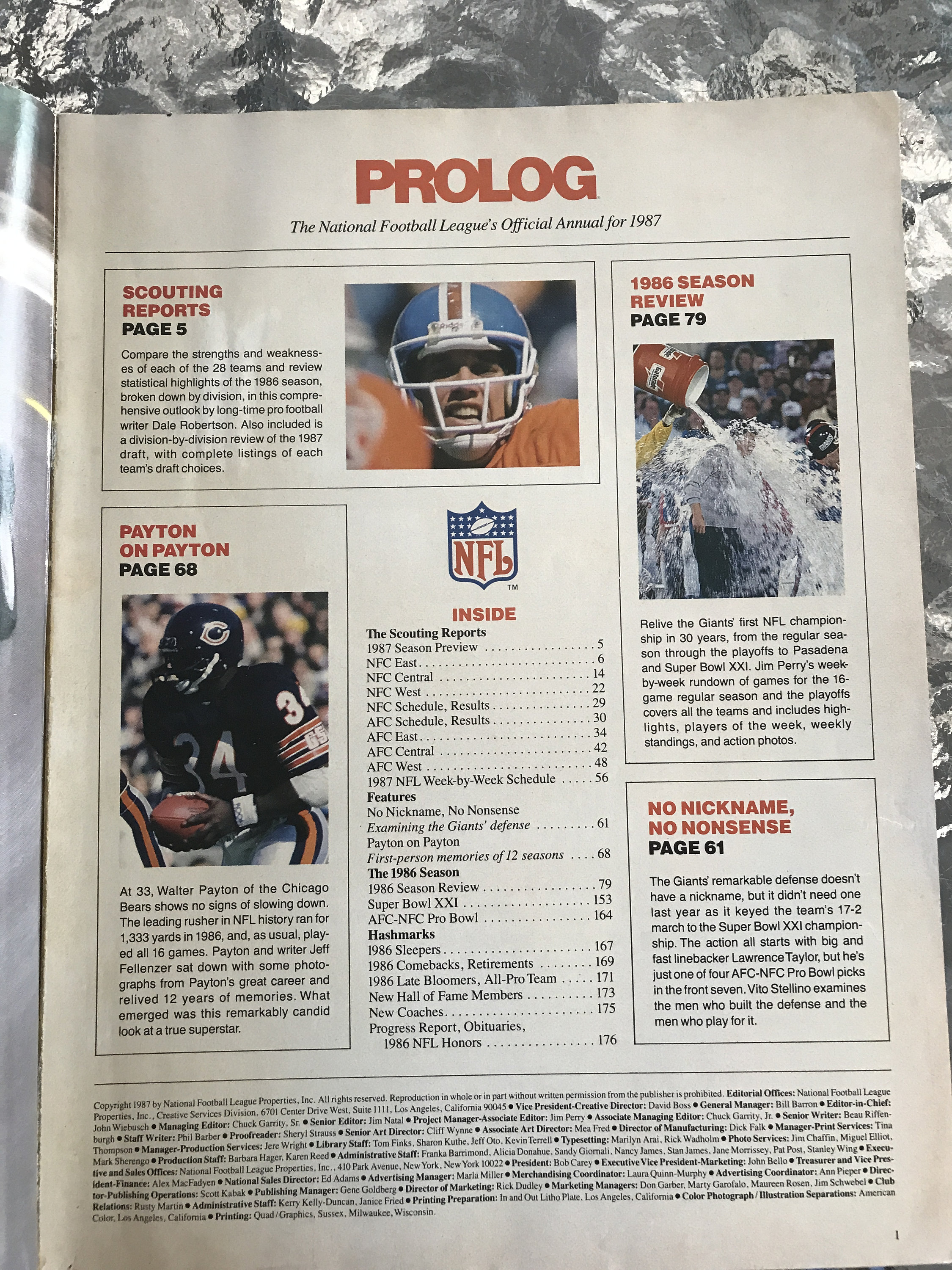 Vintage NFL Prolog Annual Magazines 1978, 1979 and 1987 - Etsy