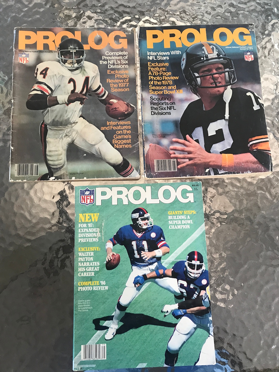 Vintage NFL Prolog Annual Magazines 1978, 1979 and 1987 - Etsy