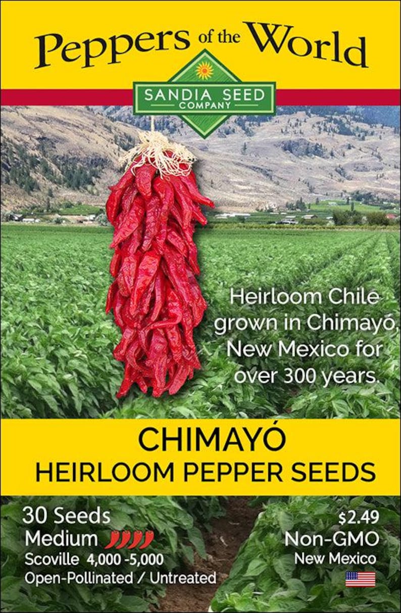 Chimayo Chile Seeds - Sandia Seed Company