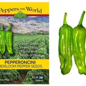 Pepperoncini Golden Greek Pepper Seeds image 1
