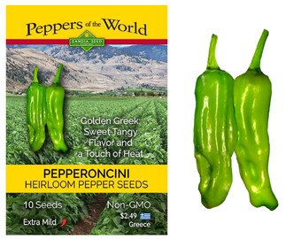 Pepperoncini "Golden Greek" Pepper Seeds
