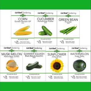 Warm-Season Vegetable Bundle with 7 Seed Packets