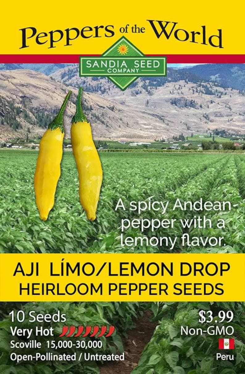 Aji Limo/Lemon Drop Pepper Seeds - Thumbnail 2