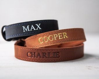 Leather Dog Collar Small Medium Large Dog Collar Engrave Dog Collar Fancy Dog Collar Leather Dog Collar Personalized Dog Collar