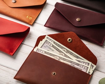 Cash Envelopes,Money Carrier,Card Carrier,Leather Card Carrier, Leather Cash Envelope, Leather Envelope, Money Envelope, Leather Cash Holder