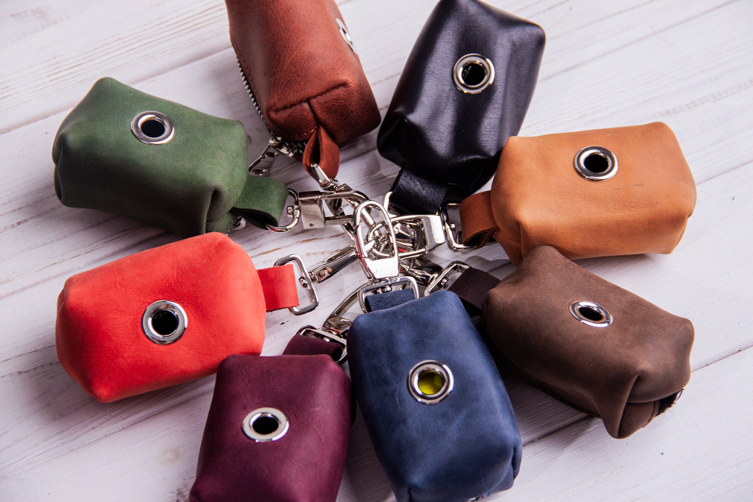 Personalized Dog Poop Holder Leather Dog Poop Bag Dispenser Etsy