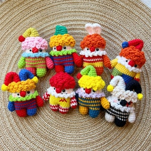 Crochet Clown Keychain, Cute Clown Keychain, Crochet Joker Key Ring, Amigurumi, Fun Gifts, Cute Gifts, Clown Gifts, Handmade Gift