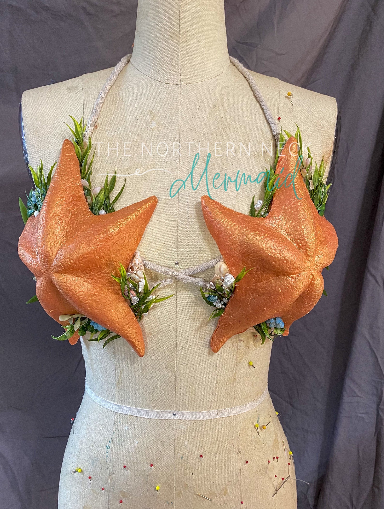 Custom Starfish Tide Pool Mermaid Bra Etsy