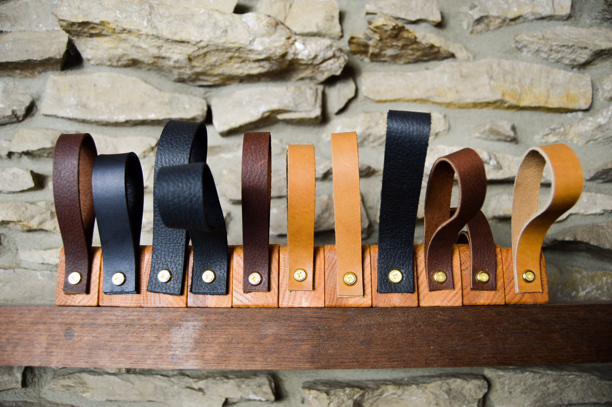 Handmade Door Stops With Carved Patternsvegan Leather Etsy