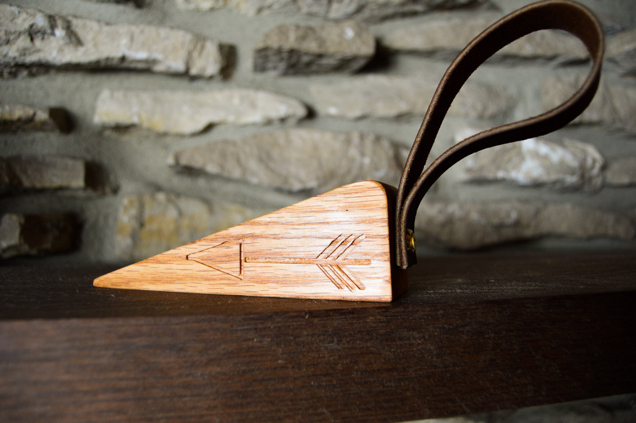 Handmade Door Stops With Carved Patternsvegan Leather Etsy