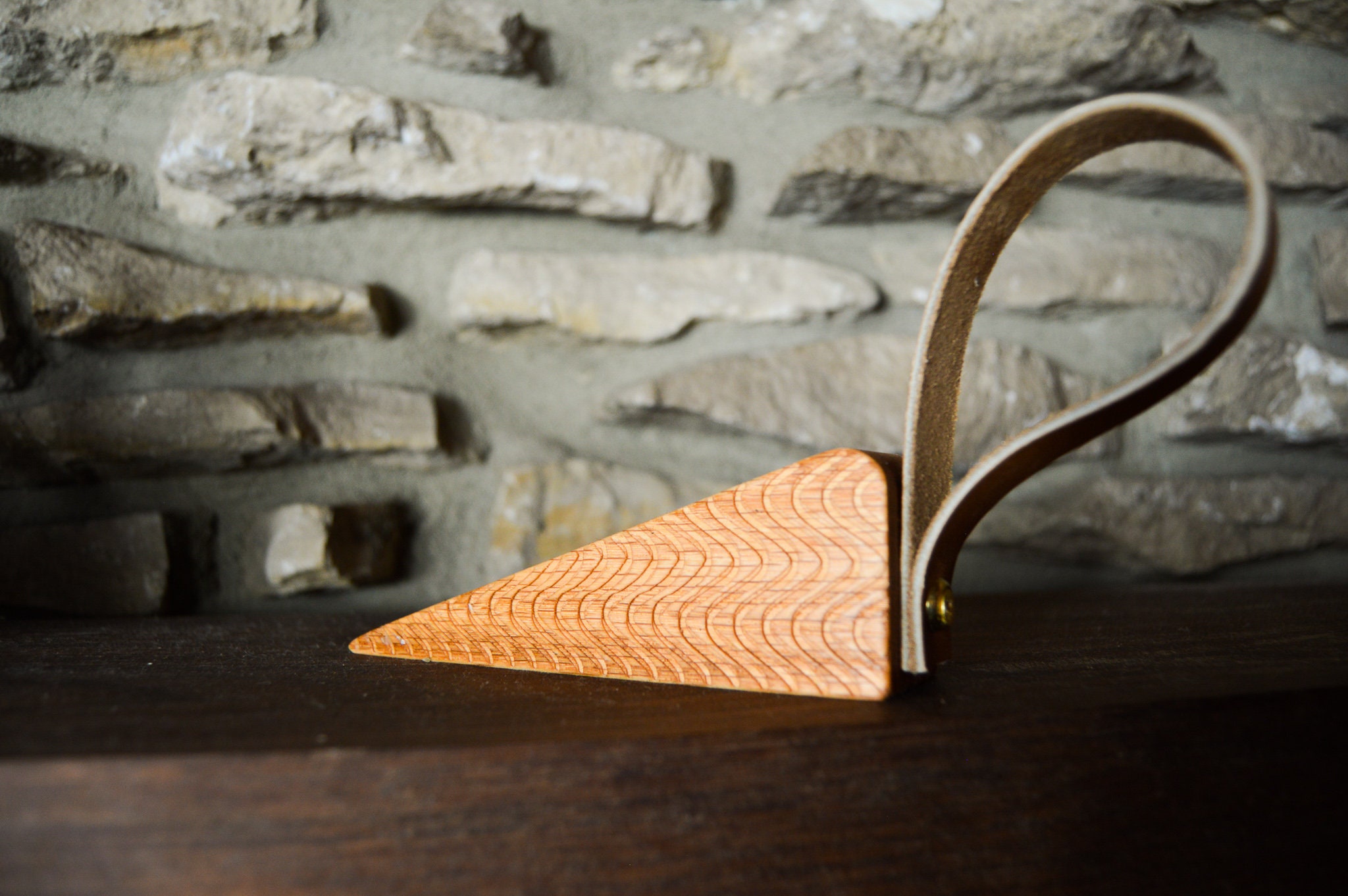 Handmade Door Stops With Carved Patternsvegan Leather Etsy