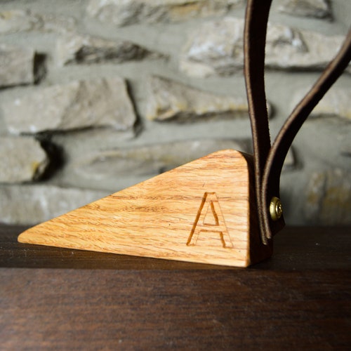 Handmade Door Stops With Carved Patternsvegan Leather Etsy