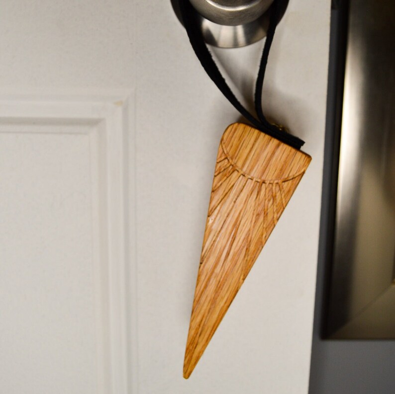 Handmade Door Stops With Carved Patternsvegan Leather Etsy