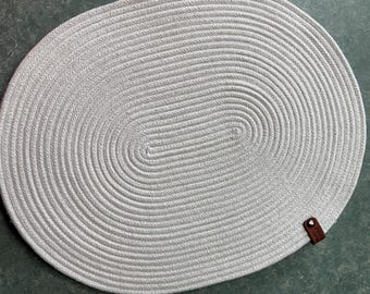 White Cotton Rope Placemats