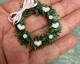 Dollhouse Wreath - Hearts and Roses