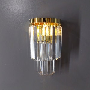 Crystal sconces store battery operated