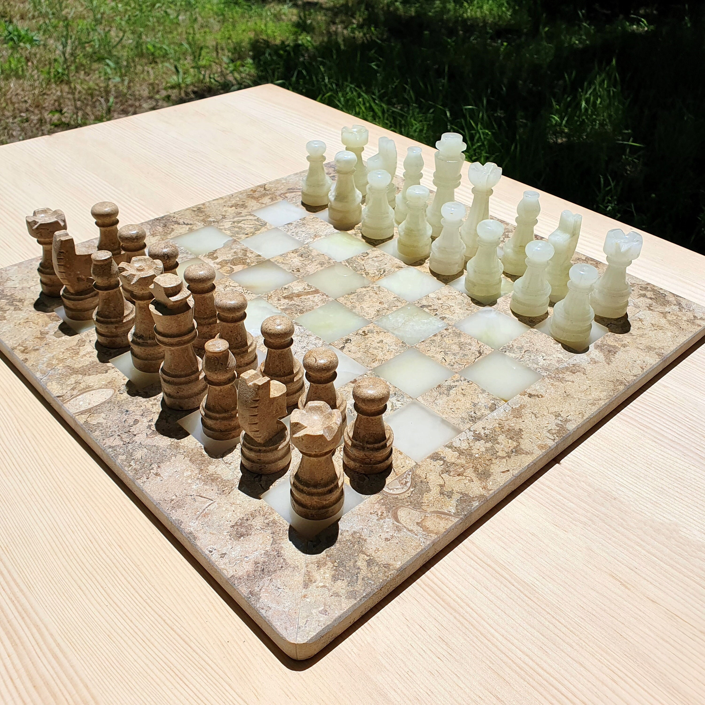 Wooden foldable printed chess board 15.74 X 15.74  : Chess Shop Online