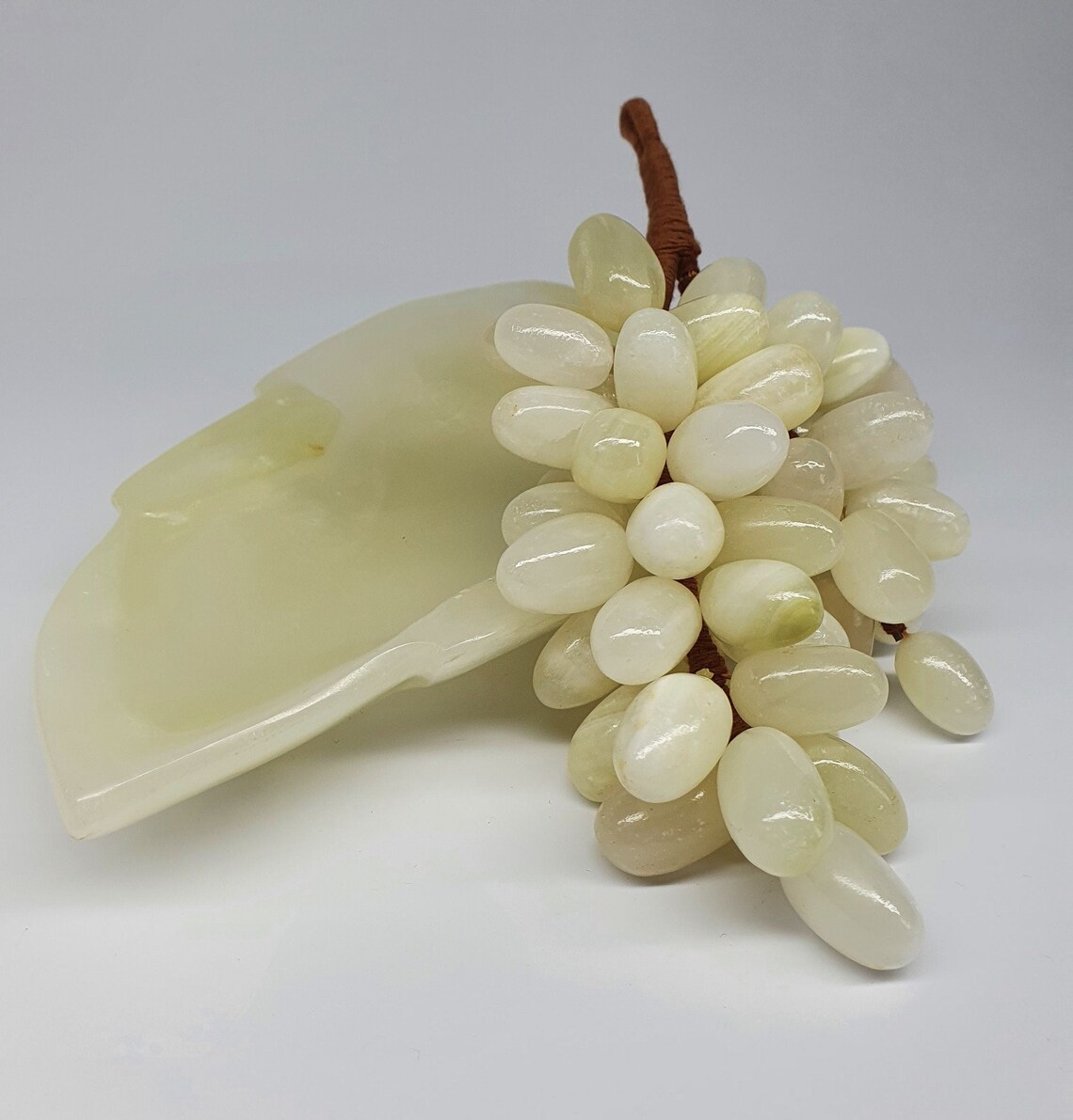 Marble Grapes Onxy marble fruit handmade decor crafted Etsy