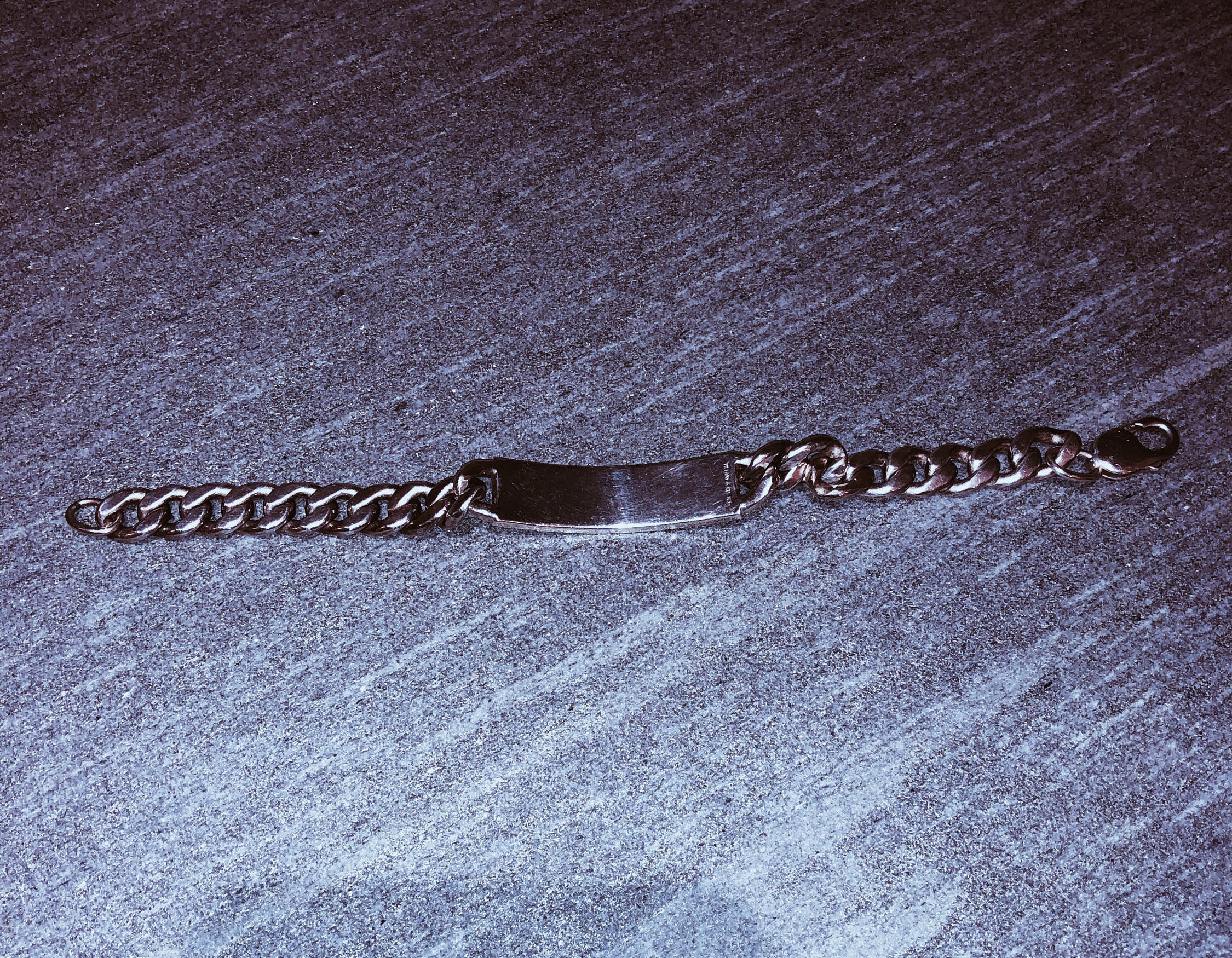 Authentic Tiffany & Co. Mens Sterling Silver ID Chain