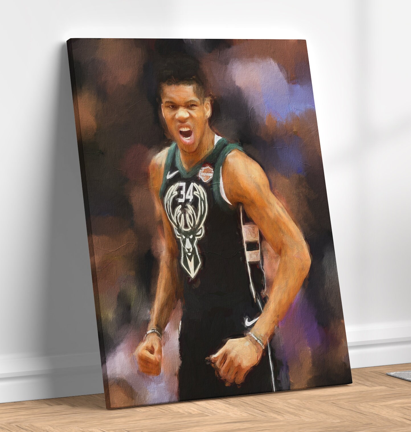 Giannis Antetokounmpo Poster Milwaukee Bucks Basketball Sport Etsy